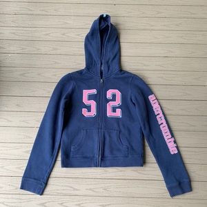 🌸 Abercrombie Kids Navy and Pink Jacket